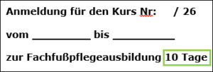 Anmeldeformular 10/26 Anmeldeformular 10/26